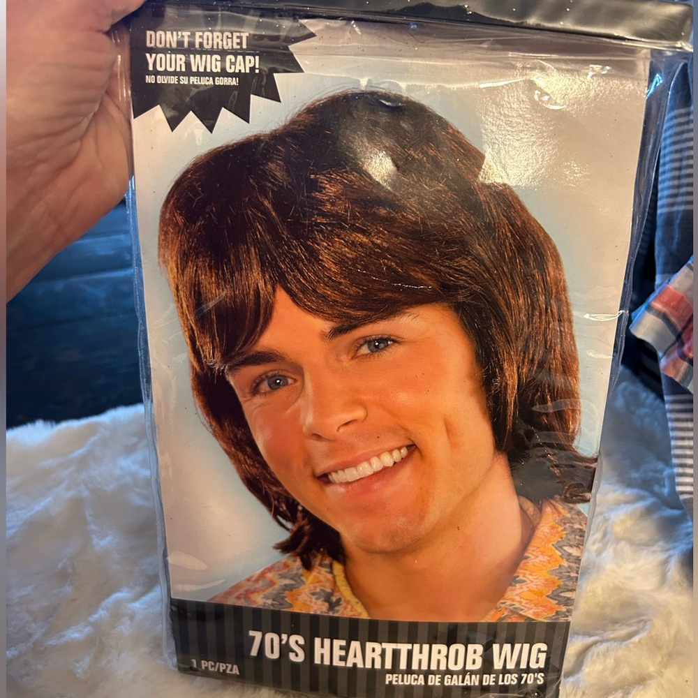 Clearance Suit Yourself 70's Heartthrob Male Wig Halloween Costume Cosplay NEW